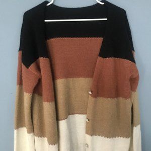 Color Blocked Boutique Cardigan